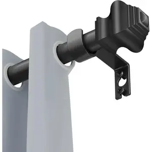 Curtain Rods for Windows,Curtain Rod with Brackets Adjustable by Splicing for Bedroom Kitchen Study Living Room