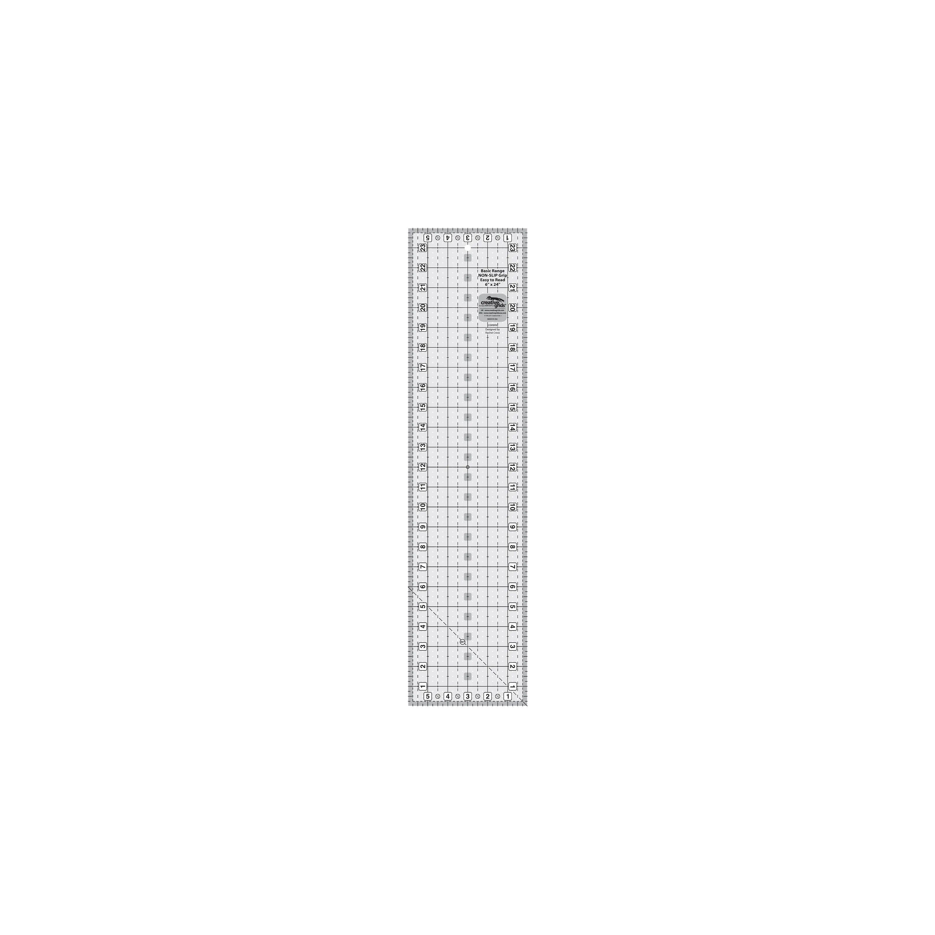Creative Grids Basic Range 6" x 24" Rectangle Ruler CGRBR6