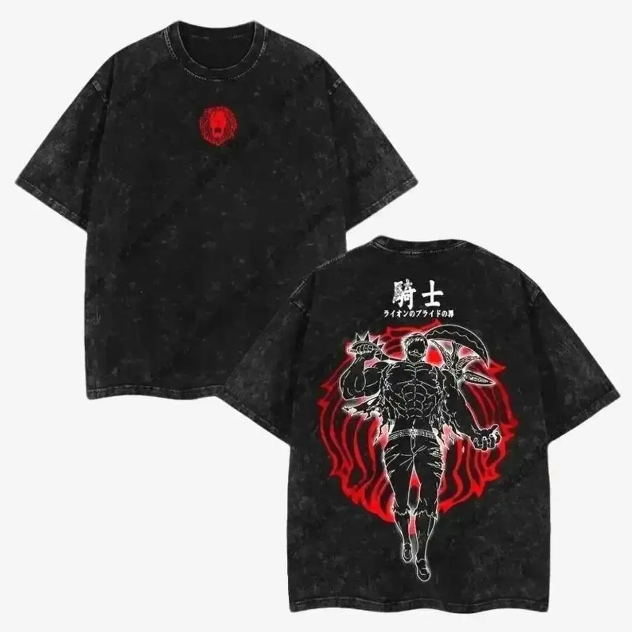 Hot Anime The Seven Deadly Sins Anime Lover Washed Tshirt Unisex Oversized Suitable for all seasons personality high quality tee YAA