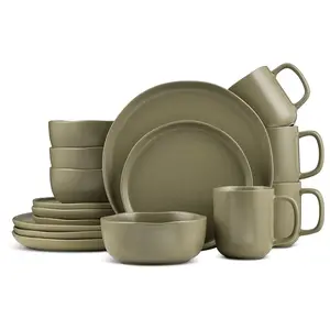 Stone + Lain Tom 16-Piece Stoneware DinnerwareSet