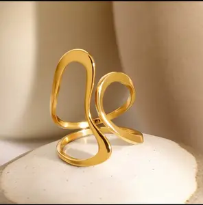 Stainless Steel Unique Original Gold Thumb Ring