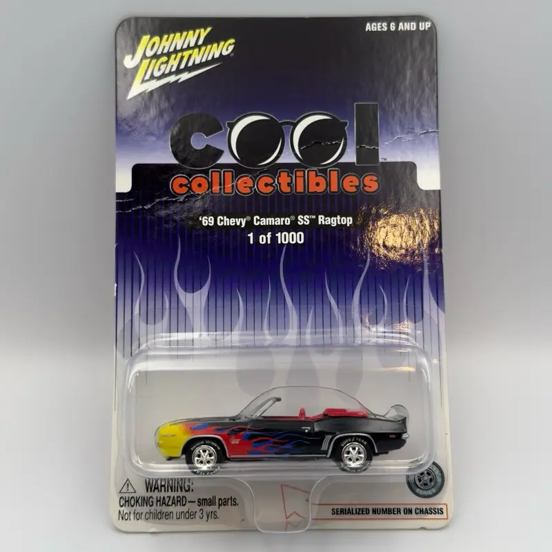Johnny Lightning Flame '69 Chevy Camaro SS Ragtop RARE-(Sample Stamped)