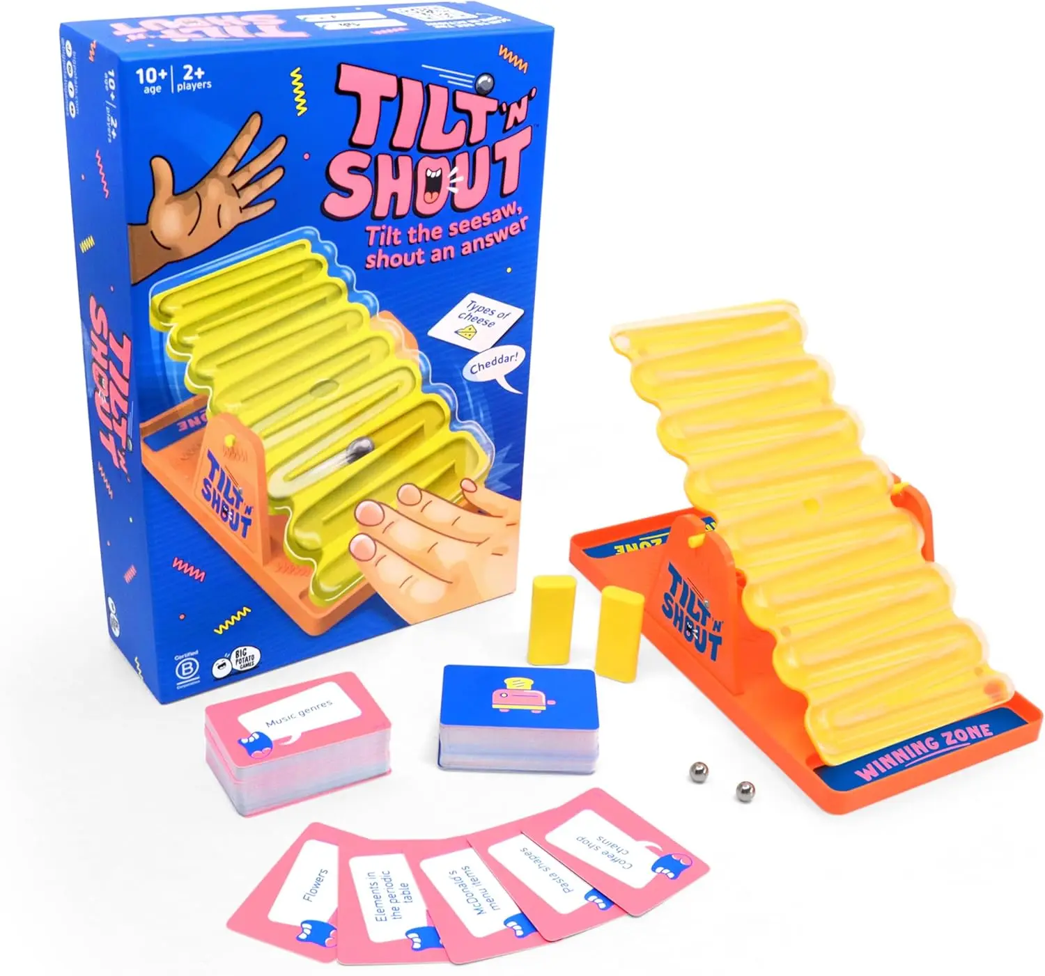 Tilt 'n' Shout Board Game - Hilarious Fun for All Ages | Big Potato Games Tilt 'n' Shout Board Game - Hilarious Fun for All Ages | Big Potato Games