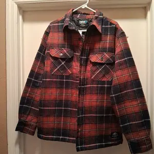 Medium Men Brown Flannel Jacket