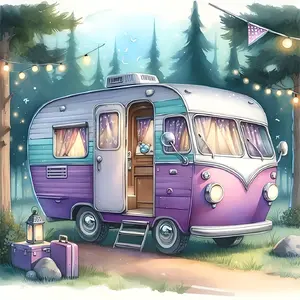 5D Diamond Painting Set Car Cabin Pattern, Suitable for Adults & Beginners, DIY Full Diamond Embroidery, Stylish Embroidery, Home Wall Decoration, Diamond Painting Kit, Diy Kits