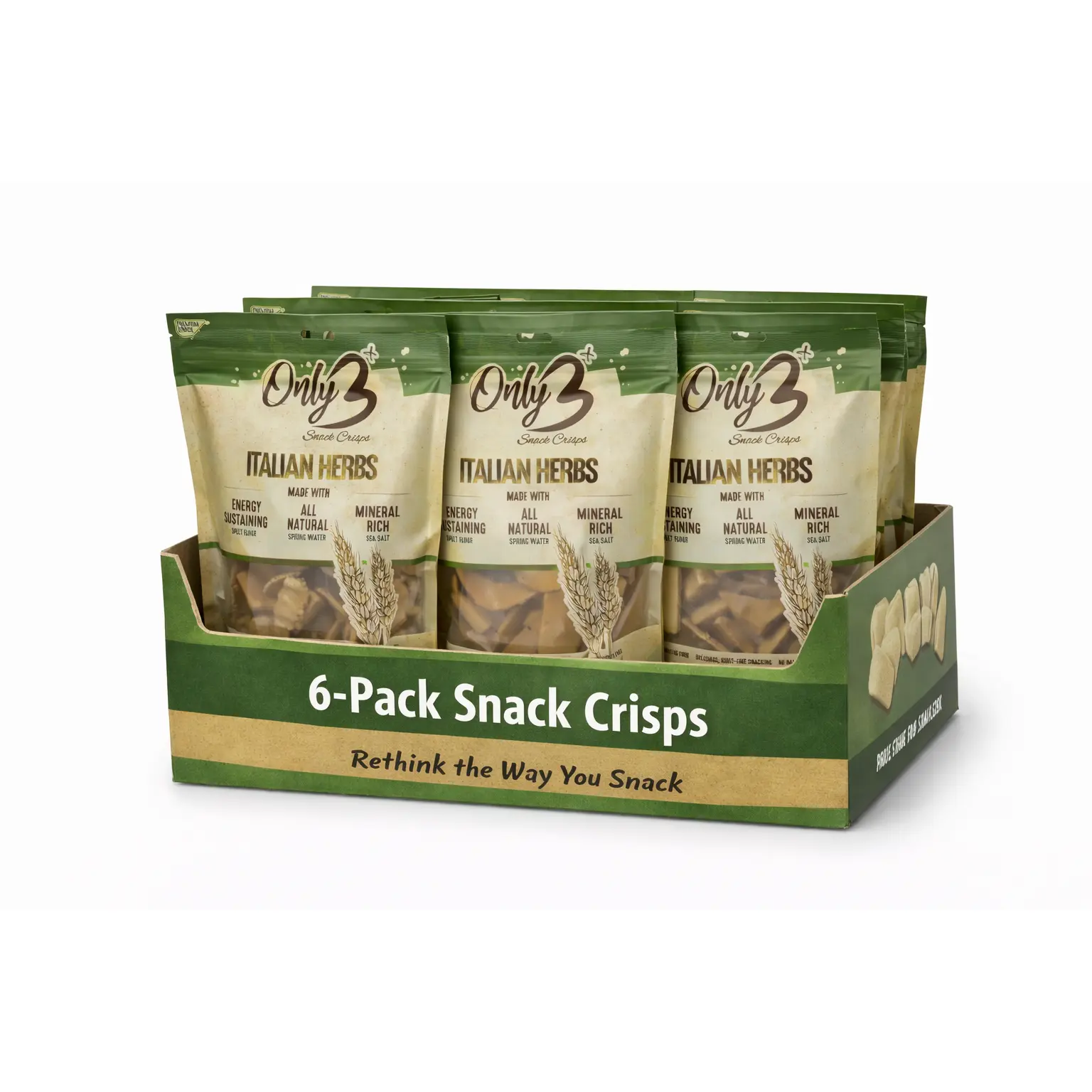6-Pack Plant-Based Gluten-Free Italian Herb Snack Bites
