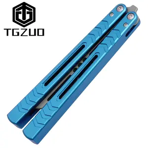 TGZUO Aluminum Alloy Butterfly Trainer Tool, Hand-Turned Skill Toy, Beginner Practice Edc Metal Tool, with Bottle Opener Function, High-Quality Flip Tool, Reusable Foldable Tool