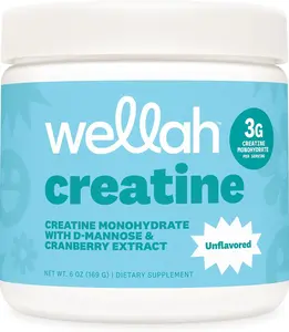 Wellah Creatine for Women - Creatine Monohydrate with Dandelion & Cranberry Extract (50 Servings, Unflavored)