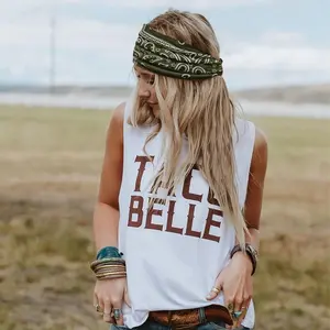 Chic Paisley Cross Hair Tie for Women, High Elastic Wide Headband for Yoga & Running, Elegant Hair Accessory for All Seasons