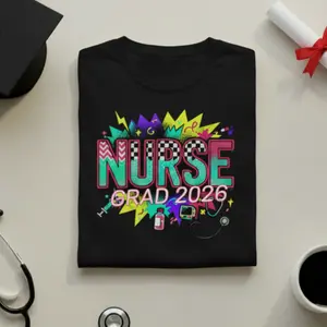 Nurse Grad 2026 Shirt | Comfort Colors Nurse Graduation Tee | Future RN Shirt | Nursing School Gift | Retro Nurse Life Shirt