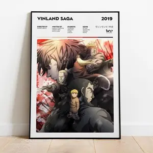 Vinland Saga Anime Poster Unframed - Thorfinn Thorsson Print - Manga Panels Art - Japanese Anime Decor - Unique Gift - High-Quality Photo Raw - Room Ornaments Wall Artistic