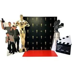 212 MAIN Hollywood Red Carpet Single-Side Cardboard Cutout - 84x88 in. Large Size Advanced Graphics Decoration, Commercial/Office Furniture for Party Photo Backdrops