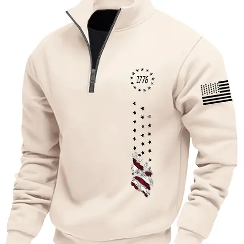Men's Fall Winter Hoodie Long Sleeve Sweatshirts with Zipper Design, Casual Fitted Letter Pattern, Comfortable Fabric, Perfect for Daily Wear, Graphic Hoodies