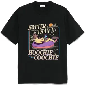 Hotter Than A Hoochie Coochie Shirt, Vintage Concert Shirt, Meme Summer Vacation Tshirt,90s Country Music ,Lover Gift