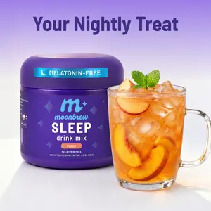 MoonBrew Peach – Melatonin-Free MagnesiREM Sleep Drink – Sugar-Free