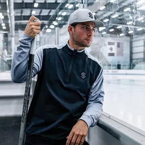 Seattle Kraken Red Eye Bayou Quarter Zip