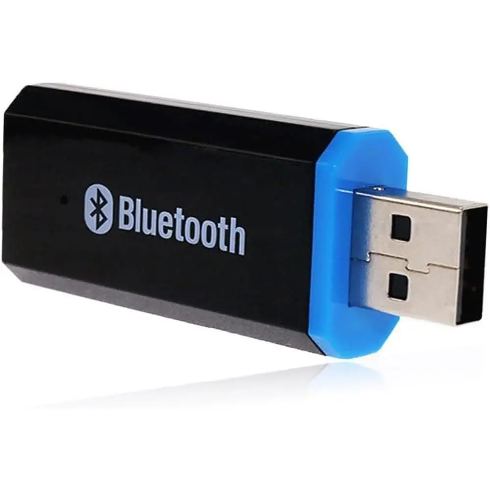USB Bluetooth Car Adapter with USB Power Supply, 3.5mm Aux Audio Cable, High Fidelity 10M Long Wireless Range Receiver for Non-Bluetooth Car Stereos & Home Systems (Yet-M1)