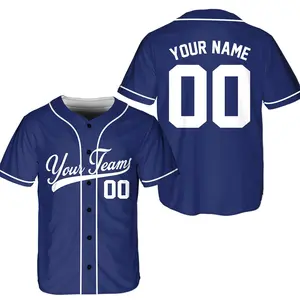 Custom Unisex Baseball Jersey, Personalized Team Name And Number Shirt, Game Day Outfit, Casual Streetwear, Sportswear, Team Uniform