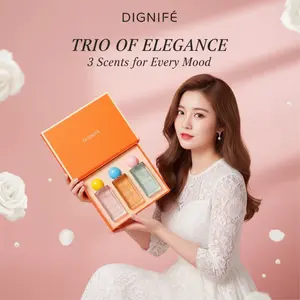 DIGNIFÉ 3-in-1 Perfume Set for Women 35ml x 3 Macaron Colors Gift Box with Floral Fruity & Woody Scents Perfect for Daily Wear Dating & Travel