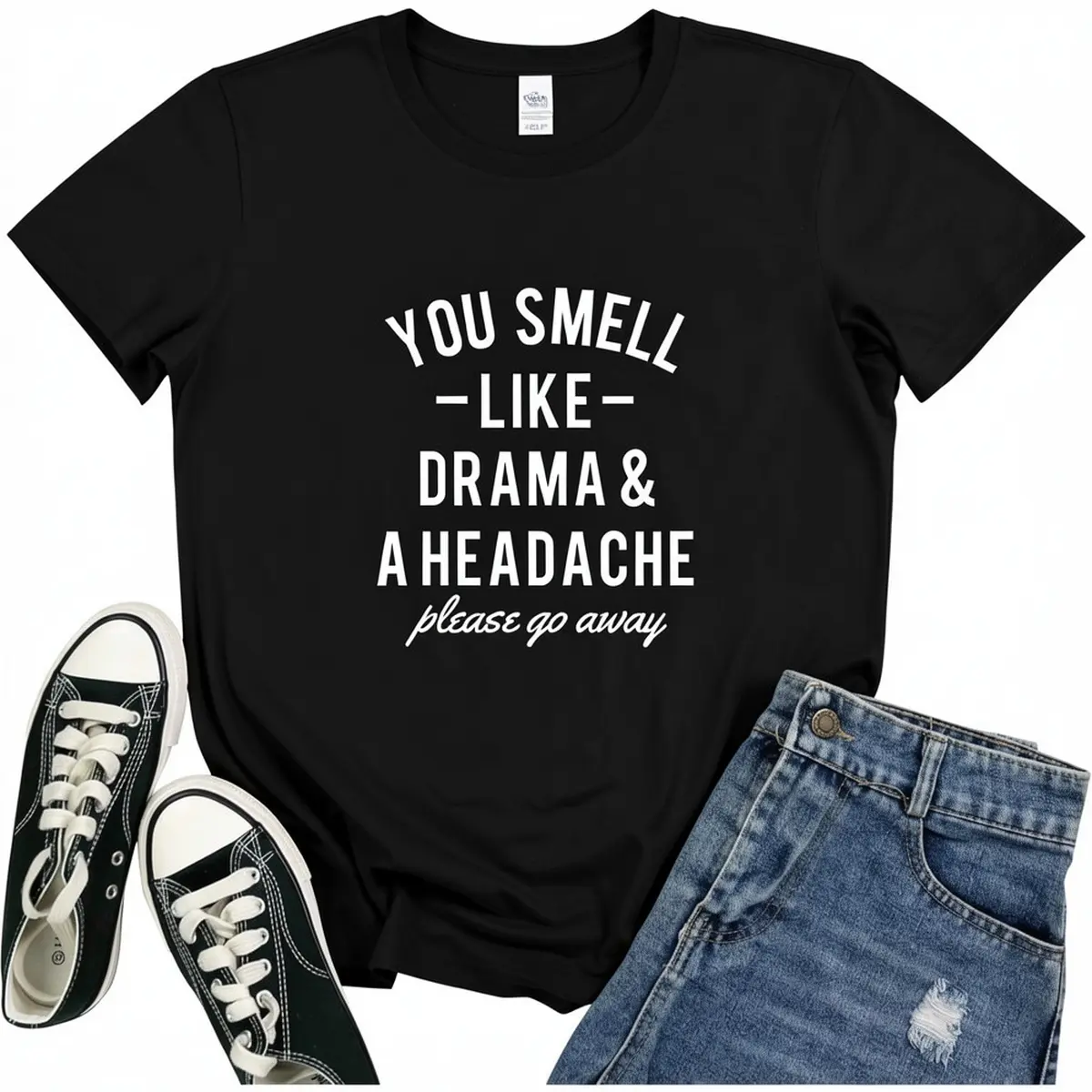 Funny Sarcastic Graphic Print Tee for Men, Relaxed Fit Short Sleeve Crew Neck in Soft Heavy Cotton for Everyday Wear, High Quality Printing
