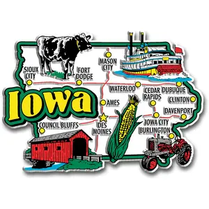 Iowa Jumbo State Magnet by Classic Magnets