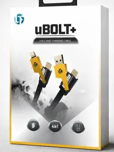 4 IN 1 FAST CHARGING  CABLE Black