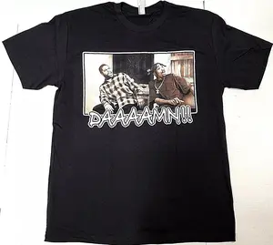 Tupac Shakur T-shirt Ice Cube 2Pac FRIDAY Movie Parody DAAAAMN !! Men's Tee New, Graphic tees, Streetwear, tshirt, Short sleeve, cotton, Top, Menswear