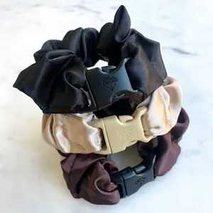 Neutrals Starter Pack - 3-Pack Buckle Scrunchies Bundle - No Snagging No Tangles