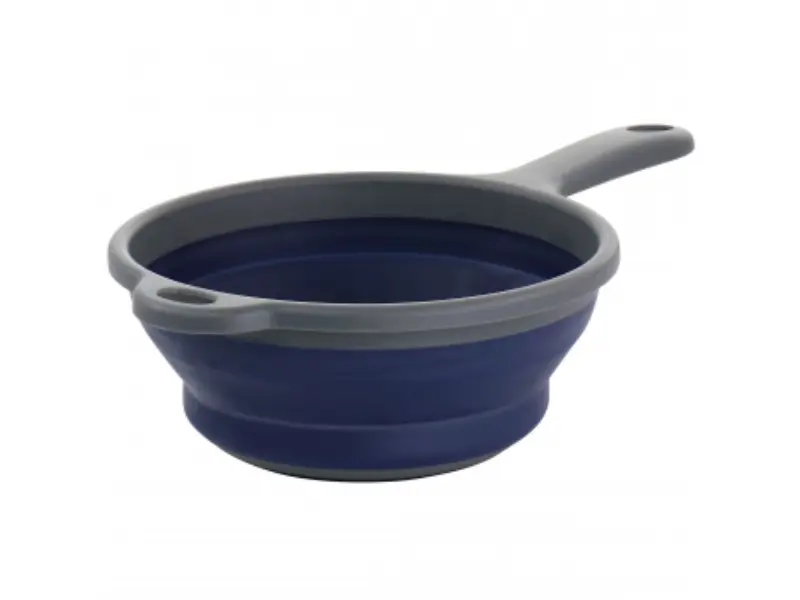 Oster 130002.01 Bluemarine Collapsible Lightweight Polypropylene Colander with Handle, Navy Kitchen Utensil, Utensils