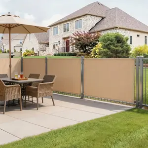 1pc Outdoor Oxford Cloth Privacy Screen, Gsm220 High Weight Fabric, Sun Protection, Metal Hole Installation, Balcony Safety Rail Guard