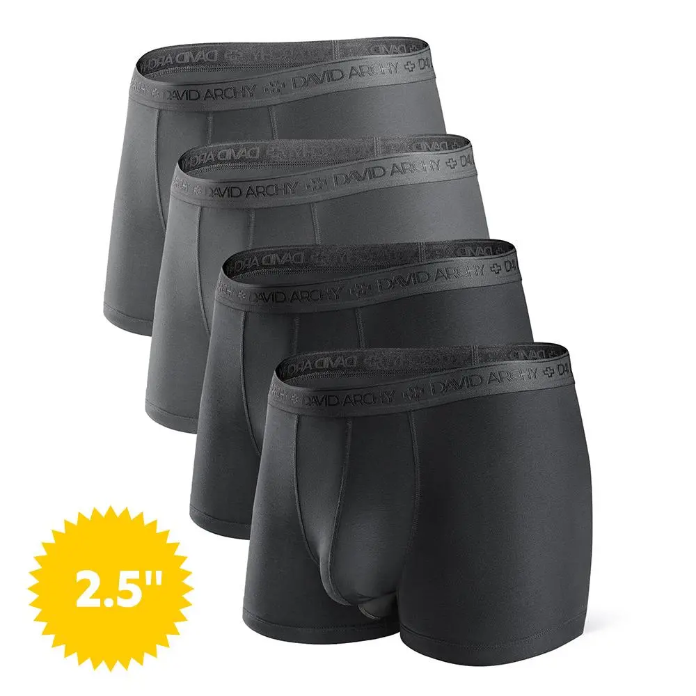 Black/Dark Gray- 2.5" in 4 Pack