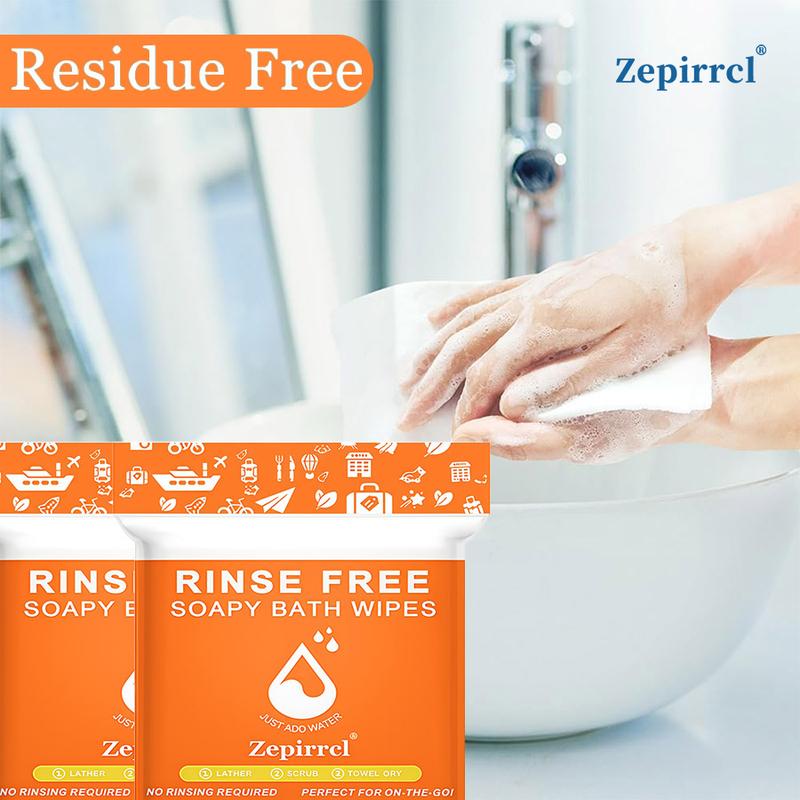 50/150pcs Disposable Shower Towel Soap Bar Foam Bath Towel for Sensitive Skin, Portable Travel Gym Use, No Rinse Needed, Disposable Washcloth