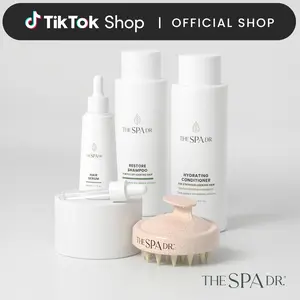 The Spa Dr.® Haircare System | Restore Shampoo, Hydrating Conditioner, Hair Serum and Scalp Massager for Fuller-Looking Hair | Toxin-Free, Doctor-Formulated | All Hair Types