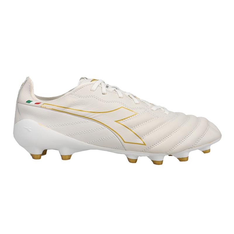 diadora Mens Brasil Elite Tech Italy Lpx Firm Ground Soccer Cleats Firm Ground - White