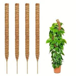 2-piece Set of Bendable Moss Pole Plant Support Frame, Suitable for Indoor Plant Climbing, High Coconut Shell Plant Pole Support Pile, Suitable for Potted Plants, Climbing Plants Outdoor, Climbing Planting Stand