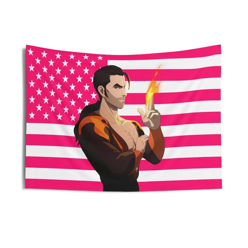 FLAMBAE DISPATCH TAPESTRY, Flambae Custom Flag, Chad Dispatch Vintage Bootleg Merch, Flambae Chad Fans Gift home accessories
