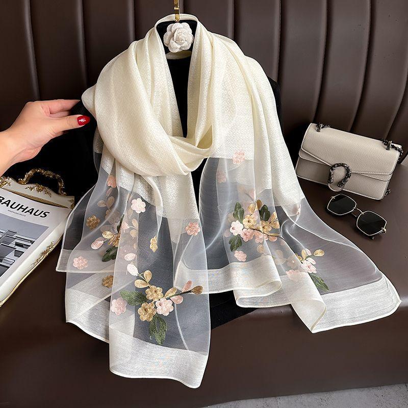 Elegant All-match Embroidered Scarf