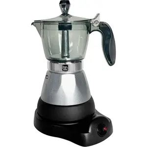 Silver Portable Electric Espresso Maker/Cafetera, 1-3 Cups/Shots (1, SILVER)