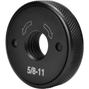 5/8-11 Thread Angle Grinder Flange Nut No Wrench Required,Grinder Nut for 4.5" and 5" Angle Grinder,Quick Release Locking Nut