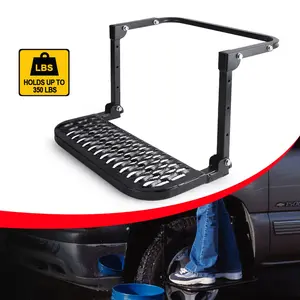 Universal Car Vehicle Protable Folding Stairs Tyre Mount Steps Ladder Heavy Duty Adjustable Wheel Tire Steps For Camper Truck SUV RV MPV Universal Car Accessories