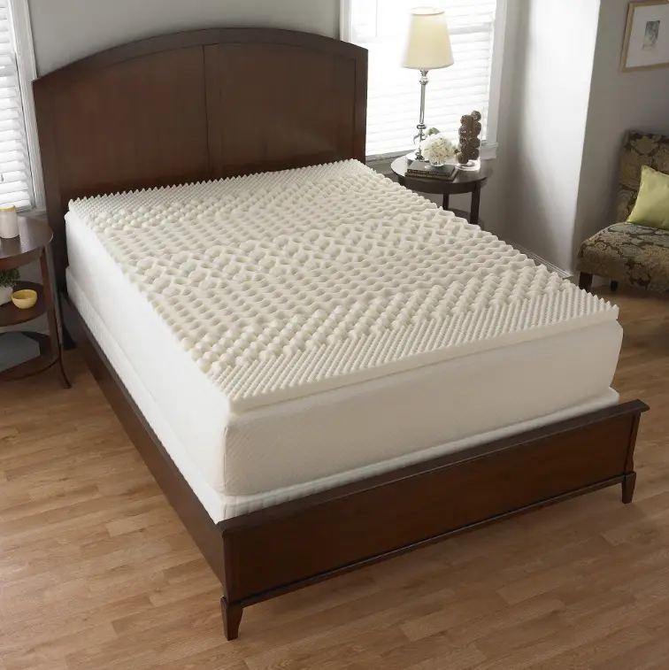 1.25" 7-Zone Foam Mattress Topper Twin/Twin-XL - Comfortable Sleek Design for Versatile Use