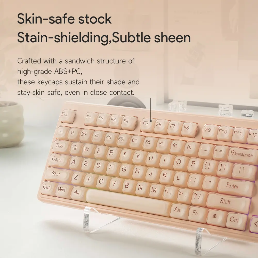 FURYCUBE IP108 PRO Foundation Ofice Keyboard, 108 keys Tri-mode