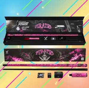 EVO Pirates Maxbing Edition – Rose Raid Cue Kit | Glassfiber + Carbon, 12.5 mm EVO Tip, 29 in Shaft, Wrapless Grip, 19–19.5 oz, 5/16-18 Joint