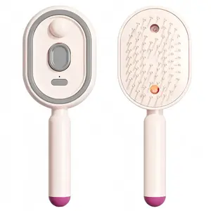 Electric Spray Air Cushion Massage Comb,Self-Cleaning Anti-Tangle Hair Brush, Anti-Static Volumizing Scalp Massage Brush for Dry Frizzy Hair Care, No Essential OilIncluded