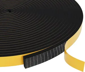 Weather Stripping Door Seal Strip,Black Weatherproof Foam Tape Insulation for Sliding Door, Front Door Frame, Windows (1/2 in x 1/4 in x 32.8Ft)