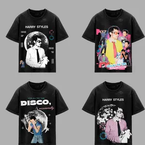 [ Collection 1 Side ] Kiss All the Time. Disco, Occasionally. New Album 2026 - Harry Styles Men's Cotton T-Shirt, The Harries T-Shirt , Vintage Music Merch T-Shirt, Retro 90s Country Style, New Album Gift For Fans