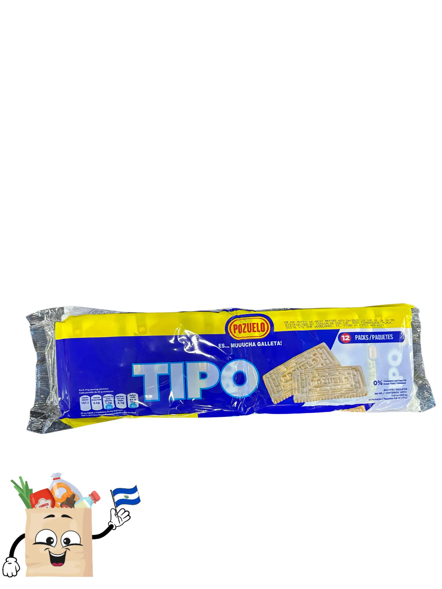 Galleta TIPO - cookies 300g 12 packages Galleta TIPO - cookies 300g 12 packages