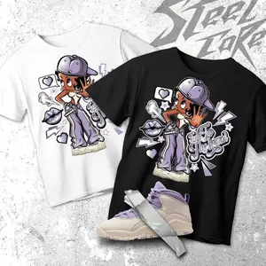 "Stay Vibes" Sneaker Match Shirt Burgundy & Silver Kicks Graphic Tee Urban Streetwear T-Shirt for Women Premium Cotton Top Unisex Fit Hypebeast Aesthetic - Menswear