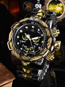 Men's Fashion Rope Design Strap Analog Quartz Watch, Fashion Watch for Party, Daily Clothing Decor, Trendy All-match & Exquisite Watch for Birthday Gift with Box