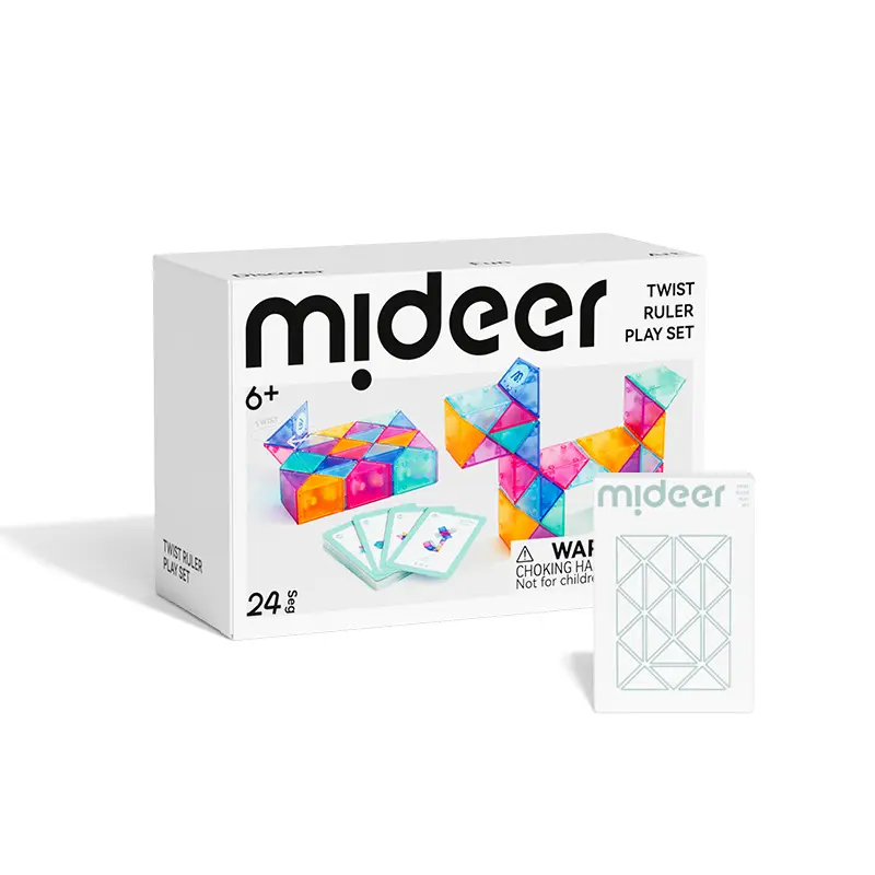 Children's Colorful Liuli Magic Ruler, 3D Assembling Magic Cube, Portable Geometric Versatile Ruler, Educational Toy